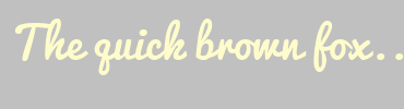 Image with Font Color FEFCCB and Background Color C0C0C0